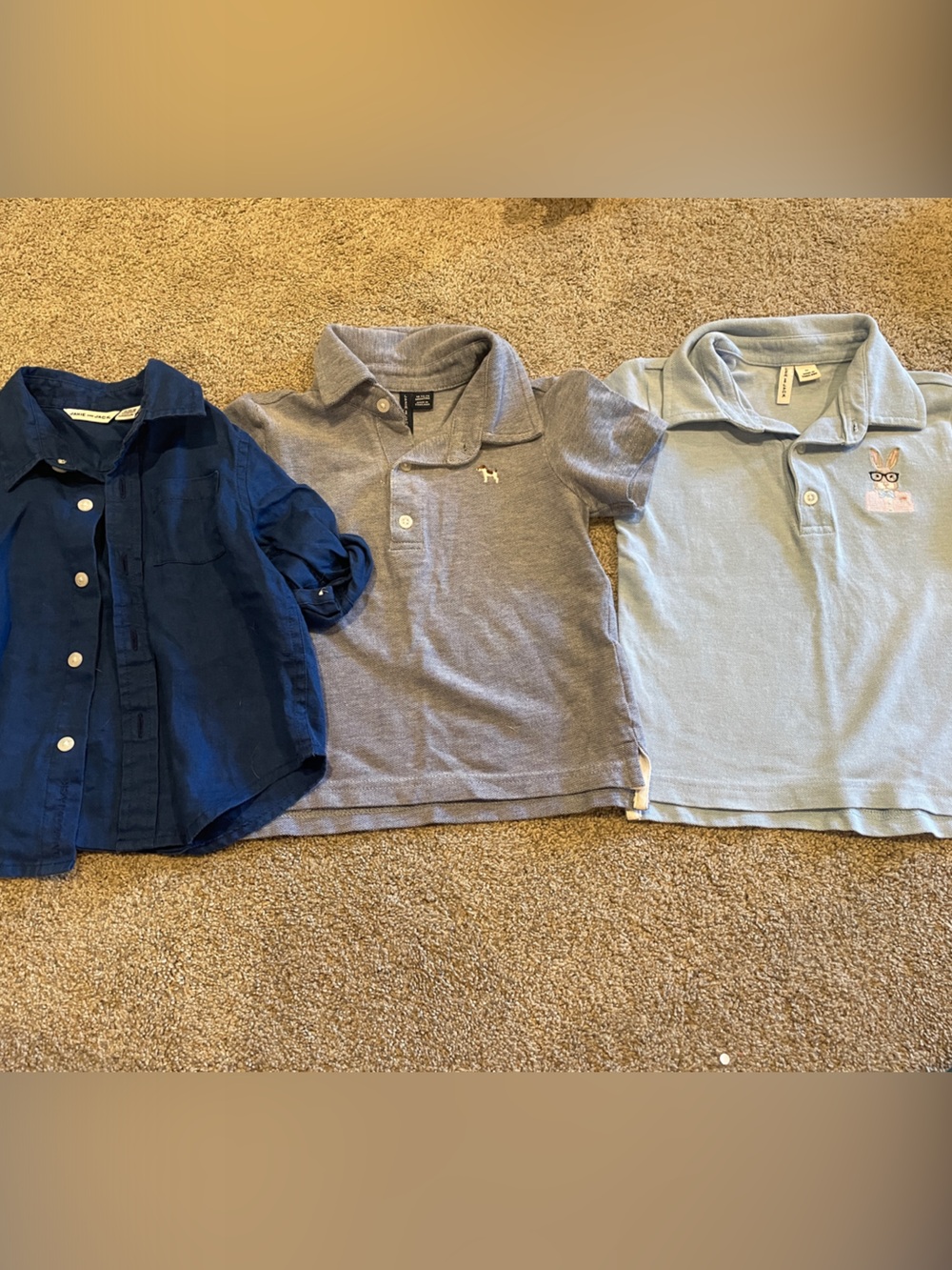 Janie and Jack toddler boy shirts (lot of 3)